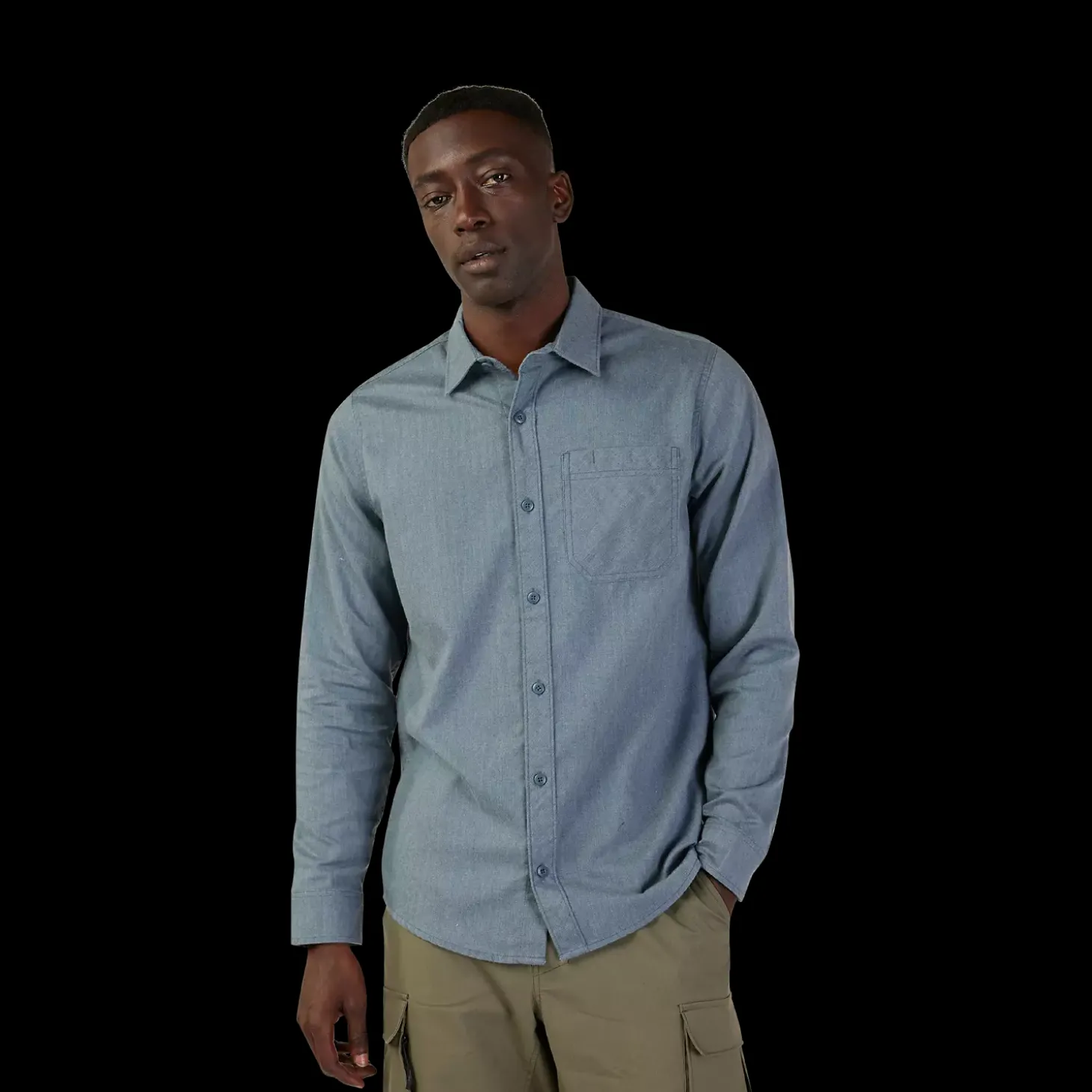 Level Up Woven Long Sleeve Flannel Shirt