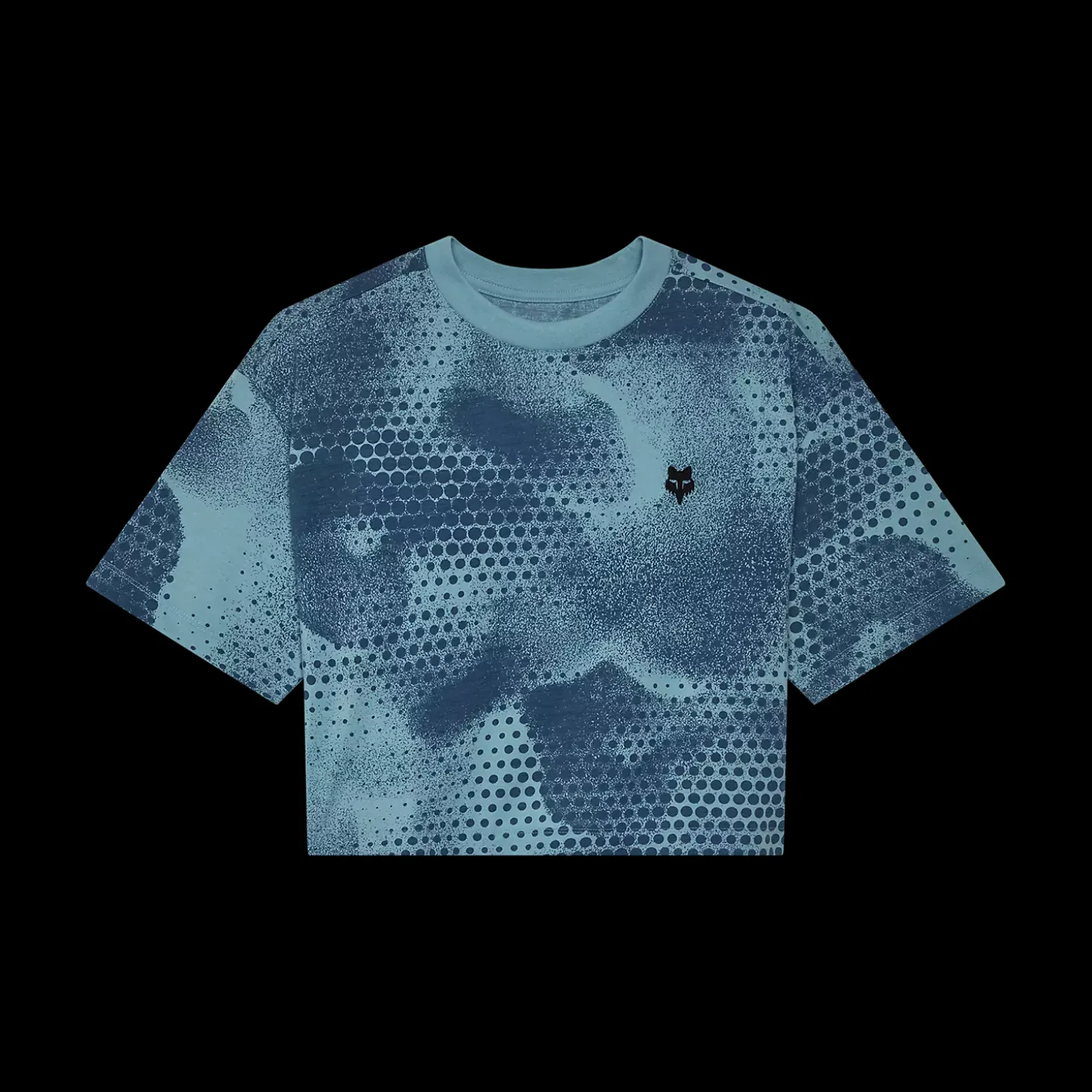 Womens AOP Oversized Crop Tech Tee
