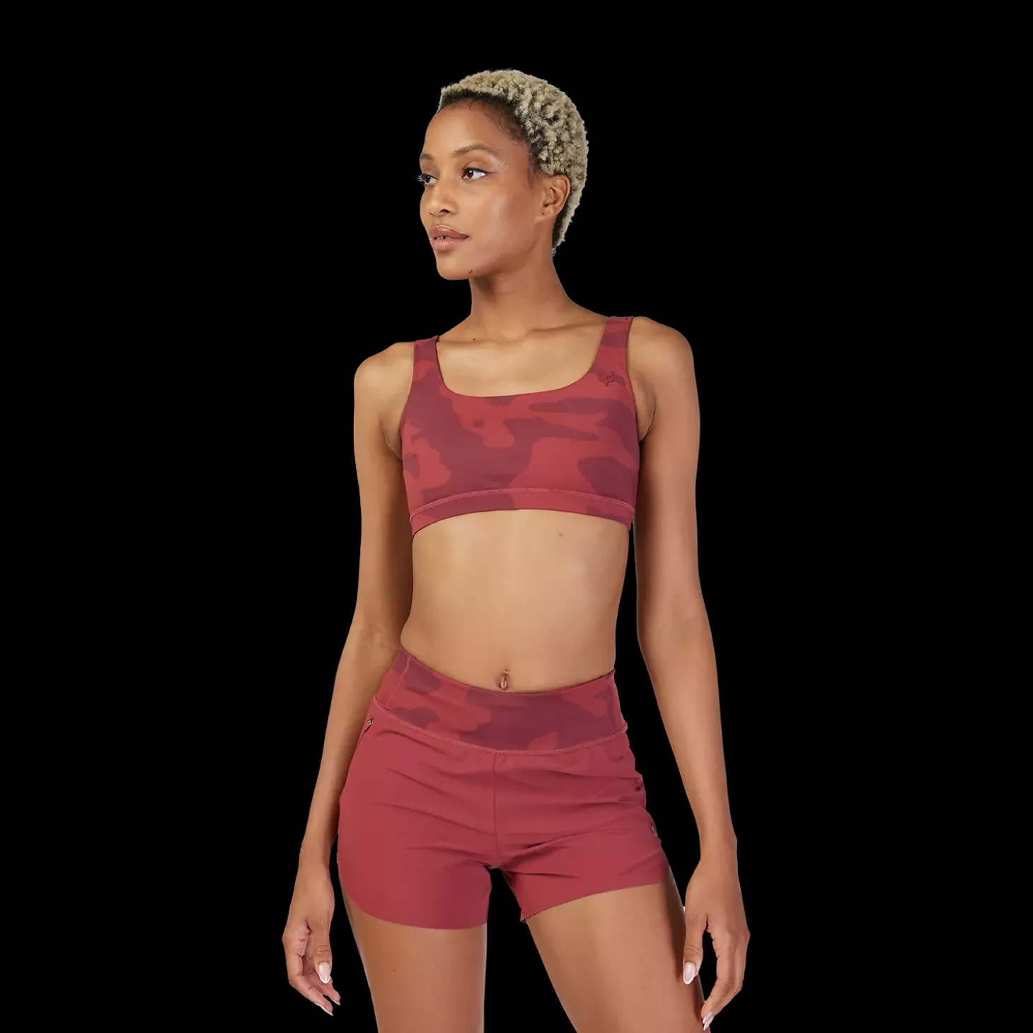 Womens Core Camo Sports Bra