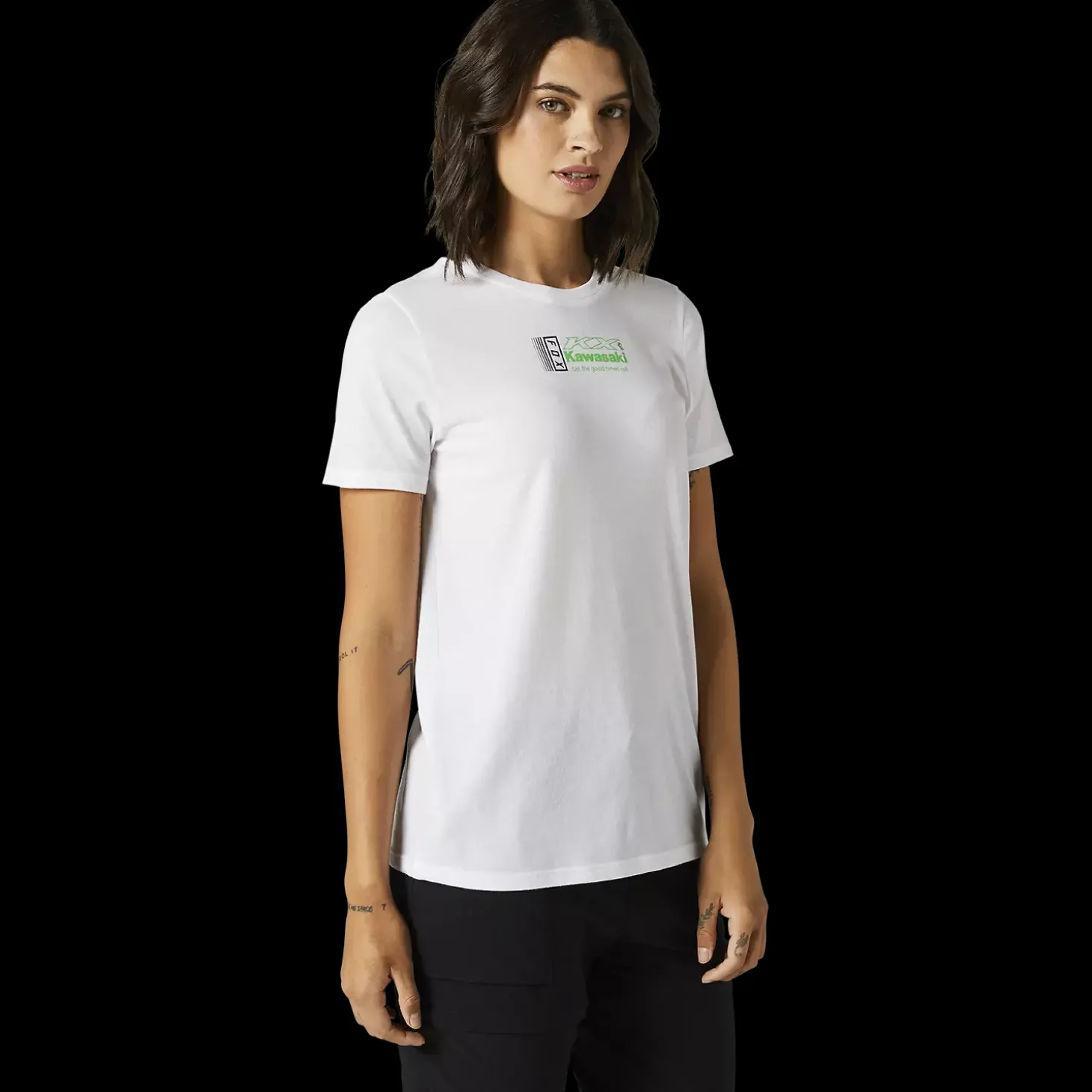 Womens Kawasaki White Tee