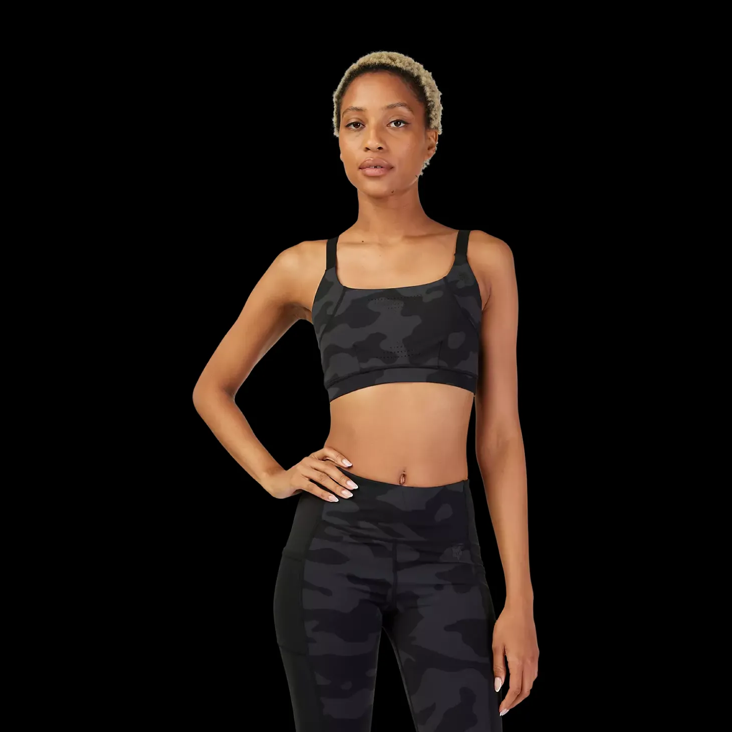 Womens Motive Camo Sports Bra