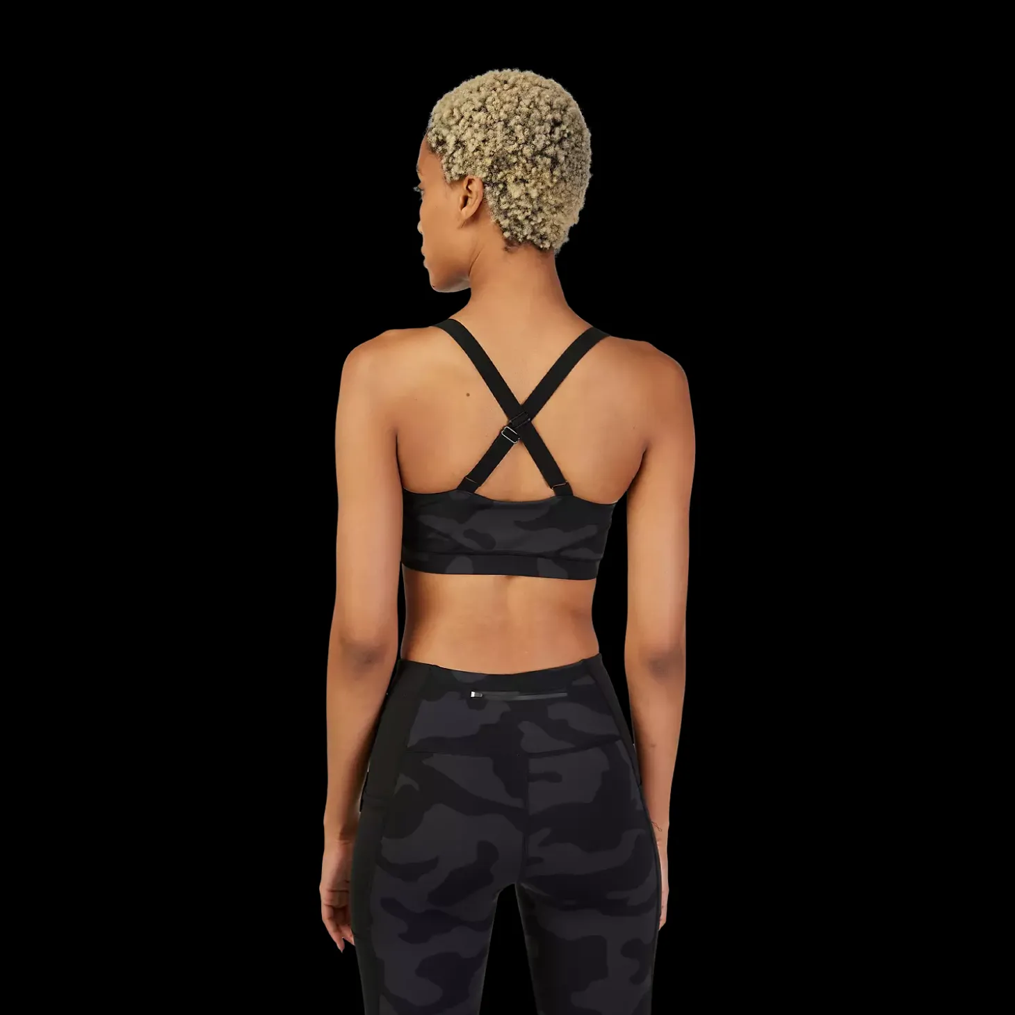 Womens Motive Camo Sports Bra