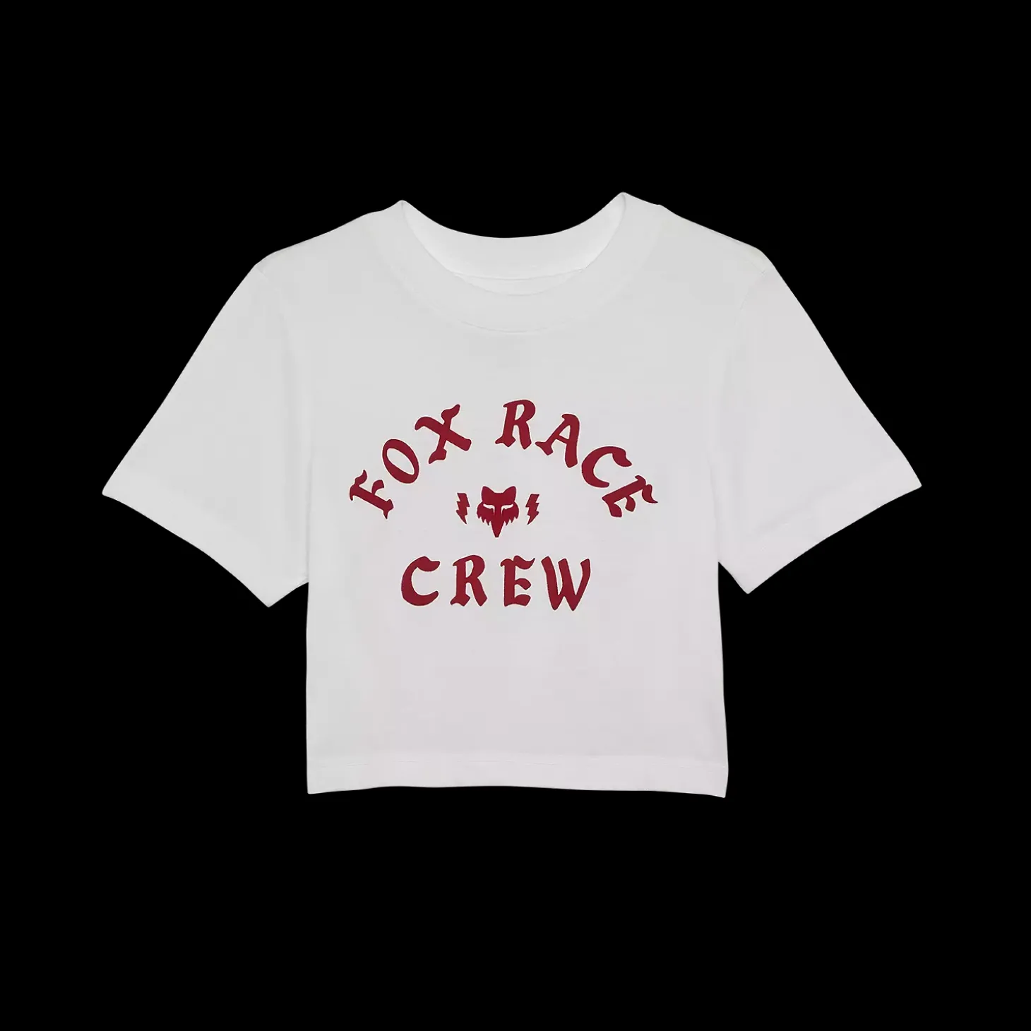 Womens Race Crew Cropped Tee
