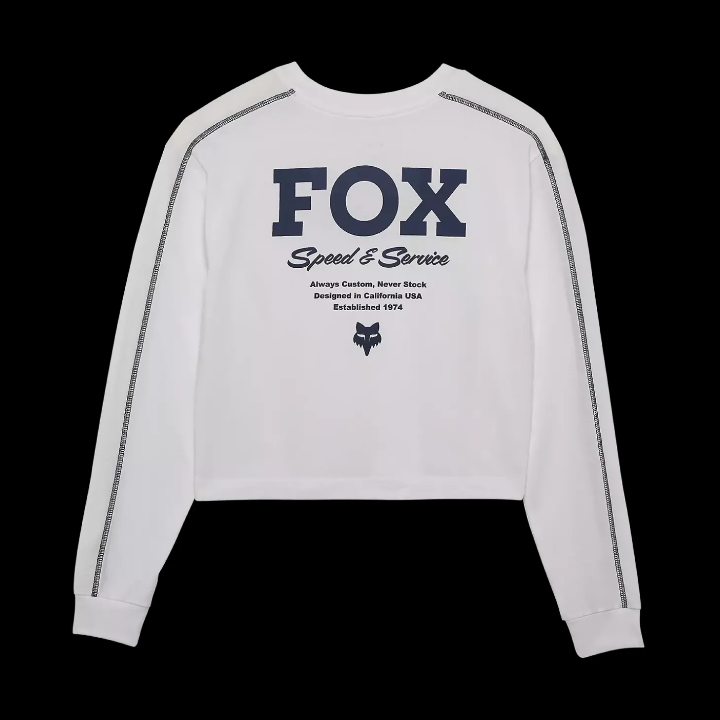 Womens Speed & Service Long Sleeve Crop Tee