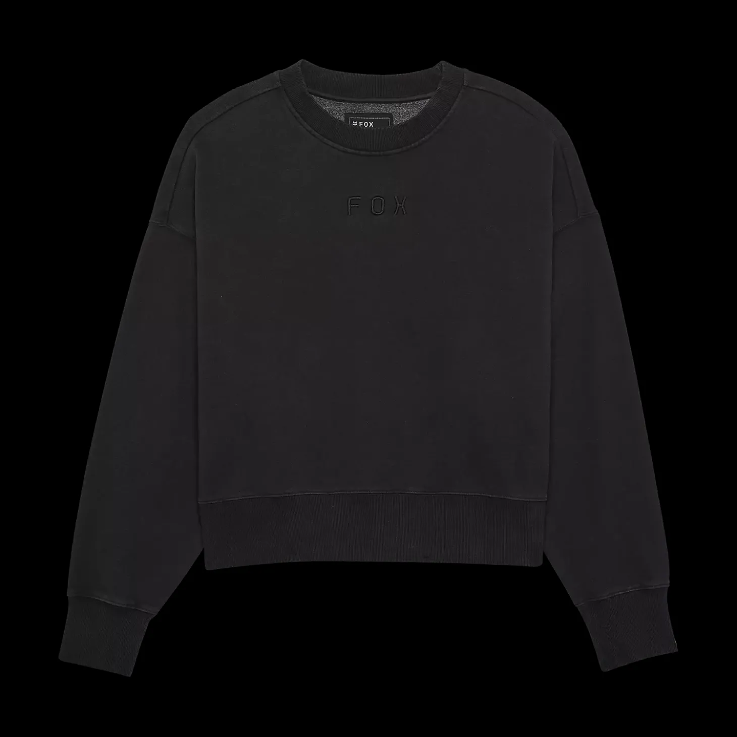 Womens Wordmark Oversized Crew Pullover
