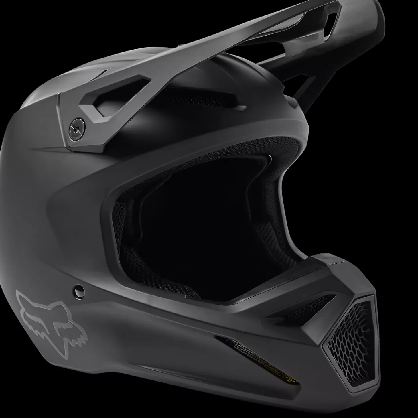 Youth V1 Matte Black Helmet