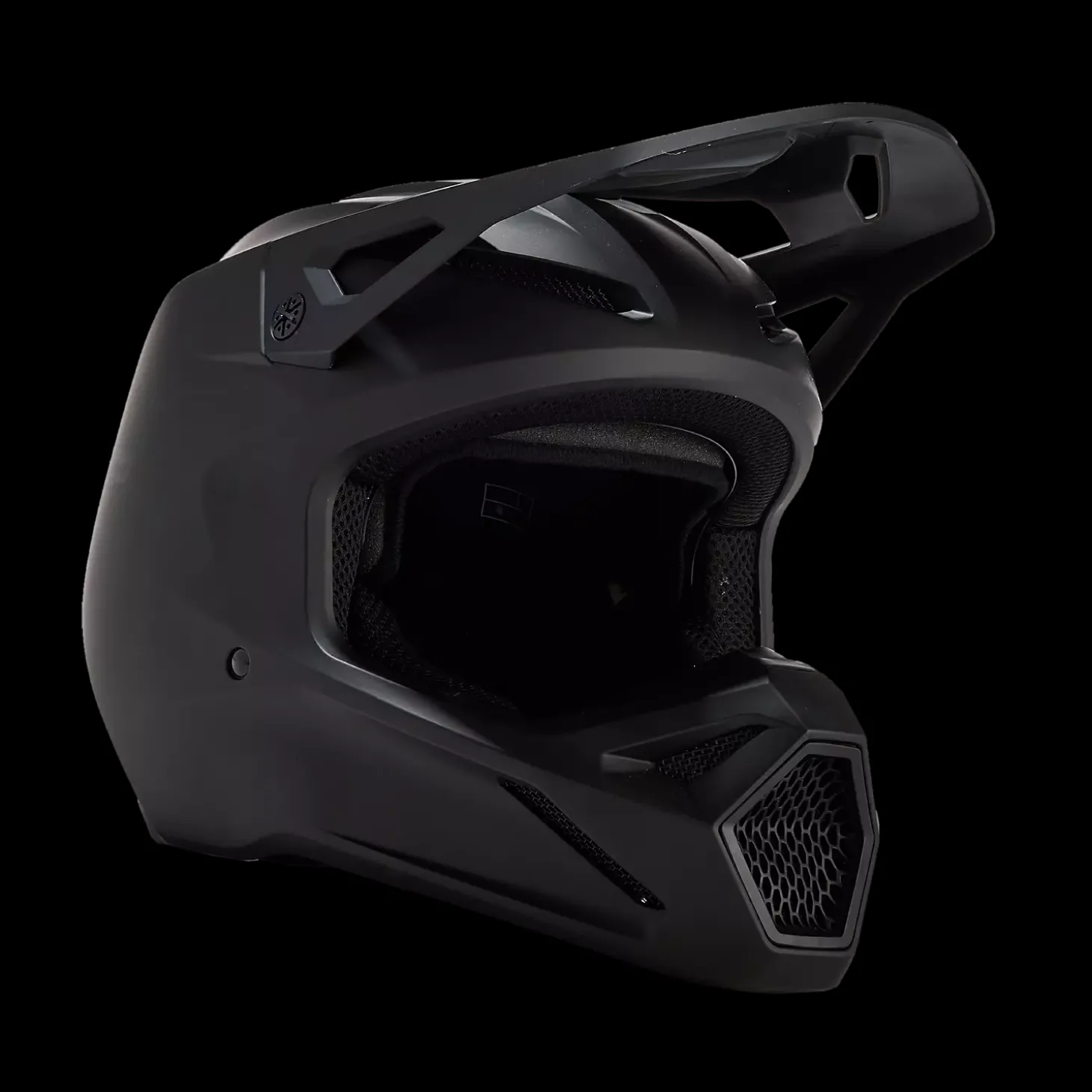 Youth V1 Matte Black Helmet