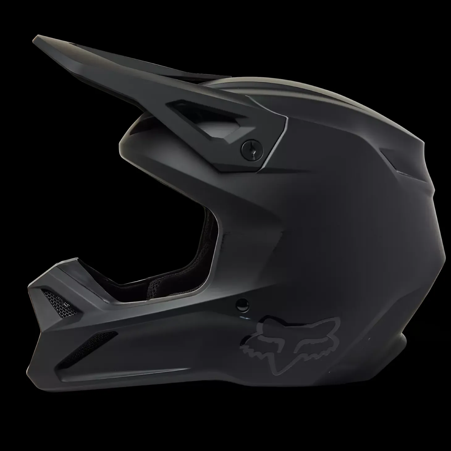 Youth V1 Matte Black Helmet